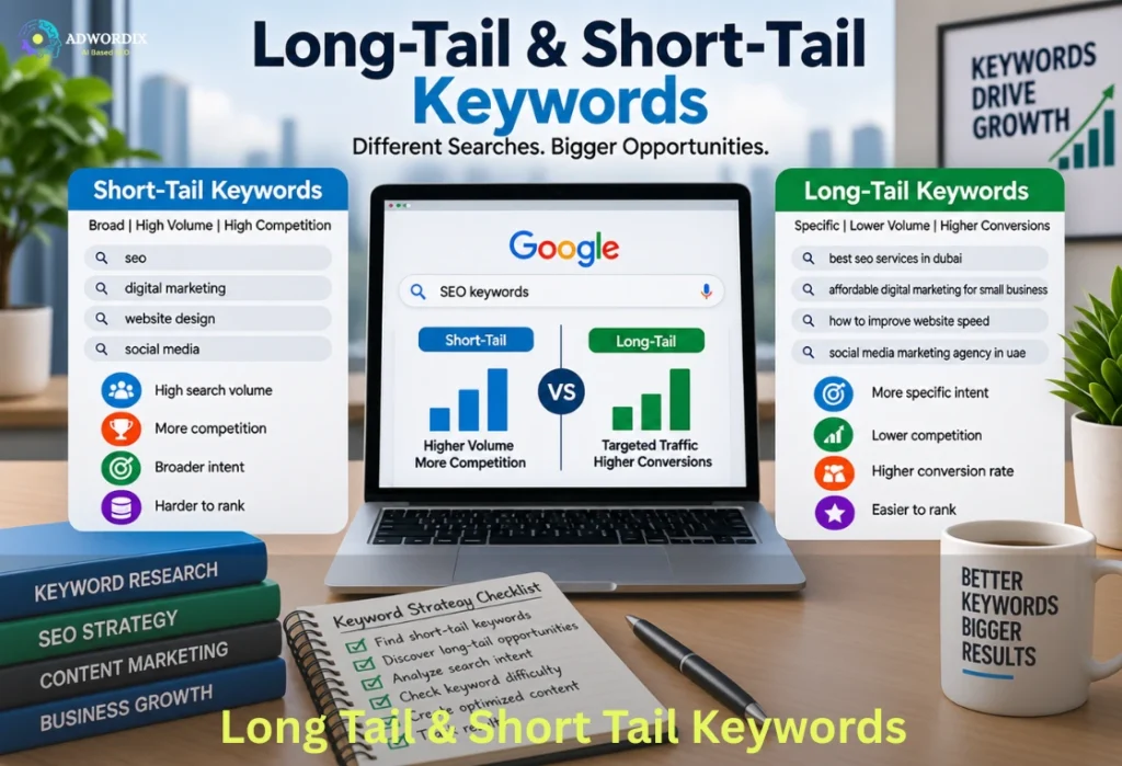 Long Tail & Short Tail Keywords